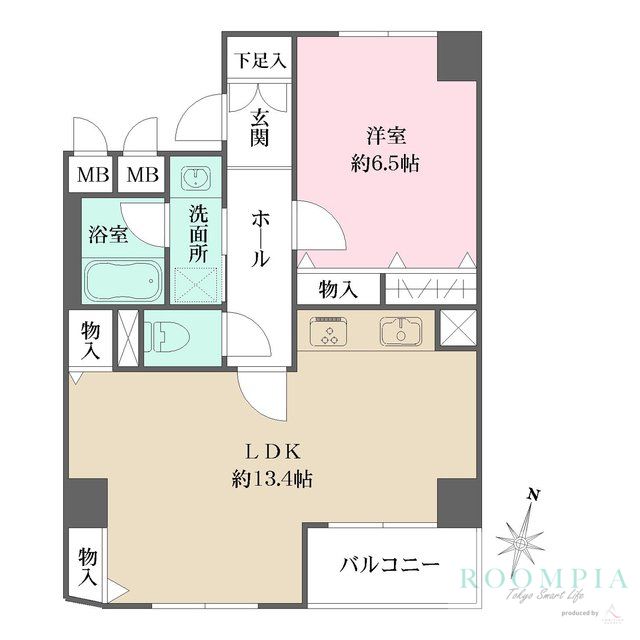 4階の間取り図