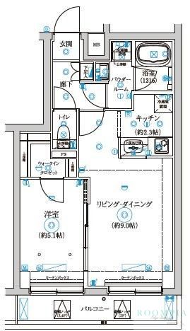 2階の間取り図