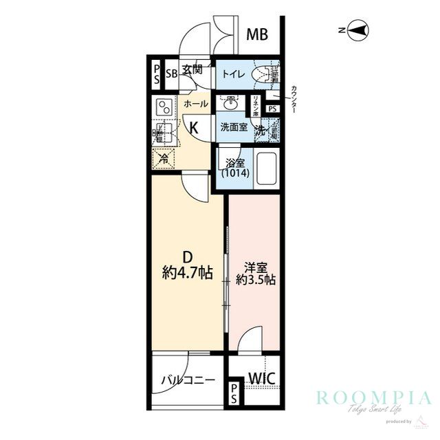 4階の間取り図
