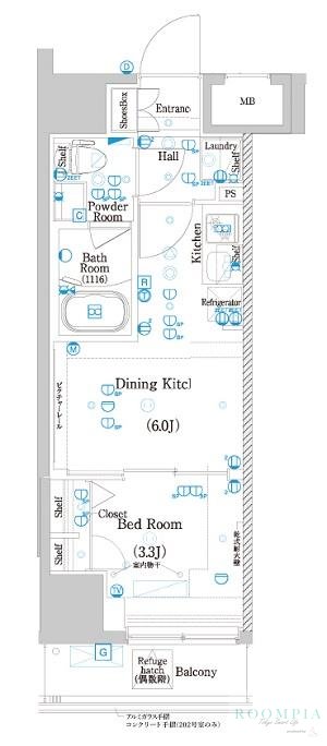 2階の間取り図