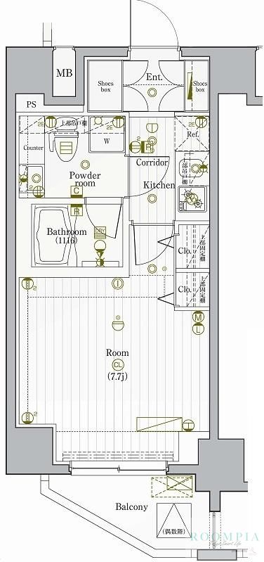 13階の間取り図