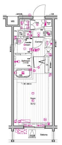 5階の間取り図
