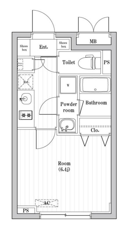 2階の間取り図