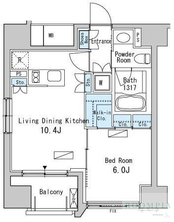 2階の間取り図