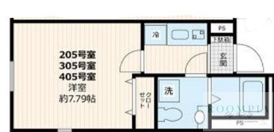 2階の間取り図
