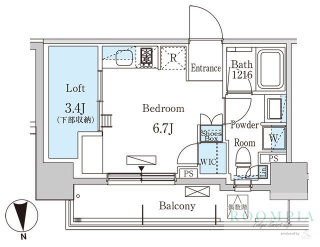 8階の間取り図