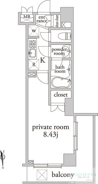 4階の間取り図