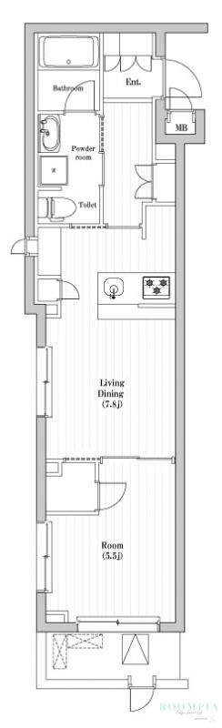 1階の間取り図