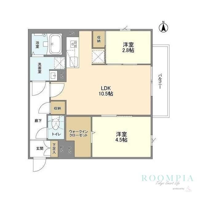 1階の間取り図