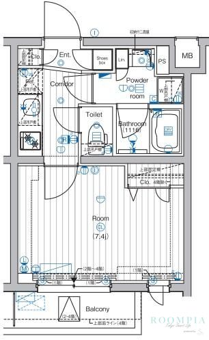 4階の間取り図