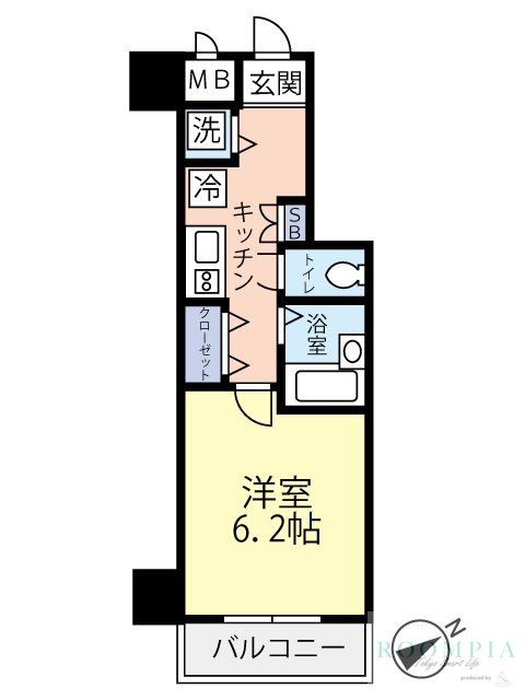 2階の間取り図