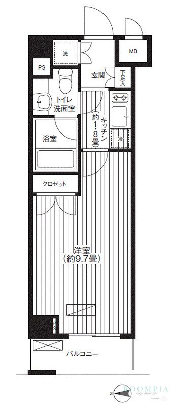 2階の間取り図
