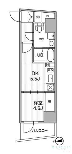 8階の間取り図