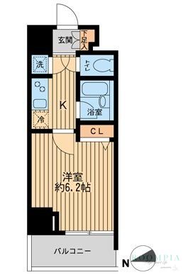 6階の間取り図