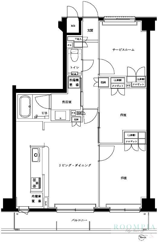 2階の間取り図
