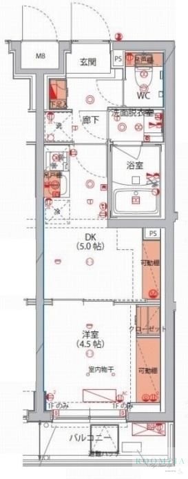 2階の間取り図