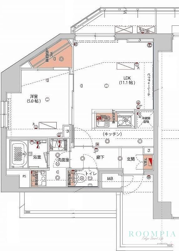 4階の間取り図