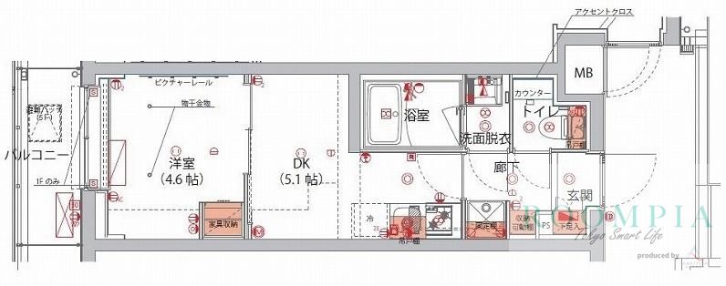 2階の間取り図