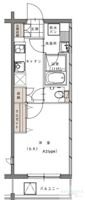 2階の間取り図