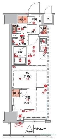 9階の間取り図