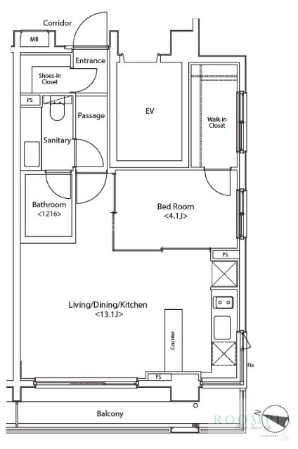 5階の間取り図