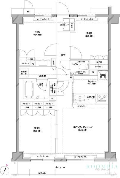2階の間取り図