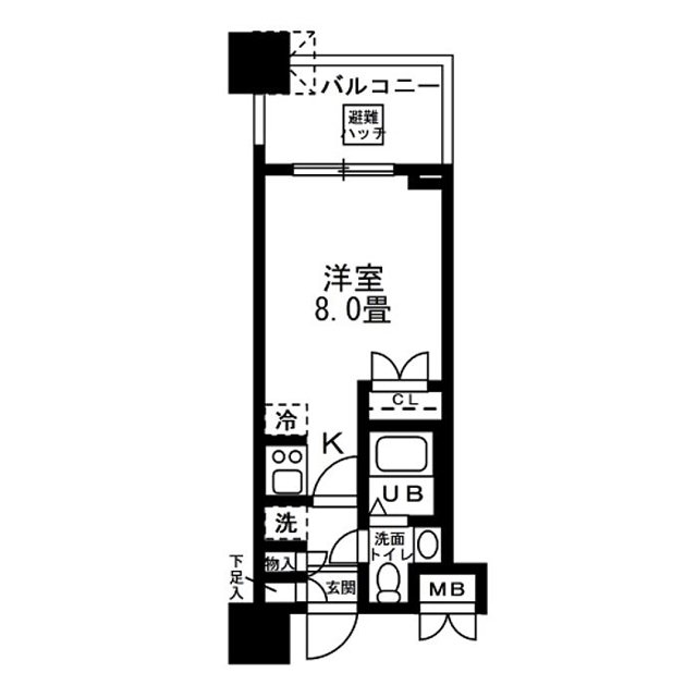 8階の間取り図