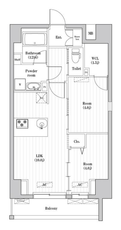 2階の間取り図