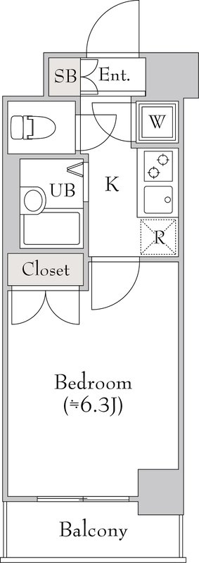 8階の間取り図