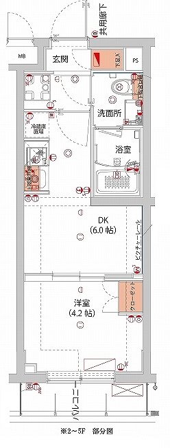4階の間取り図