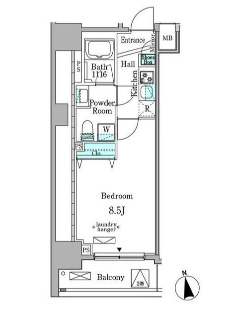 2階の間取り図
