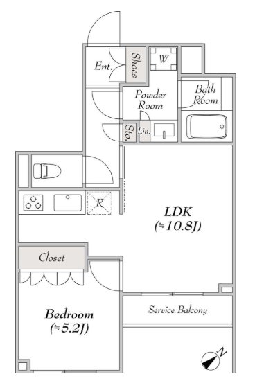 1階の間取り図