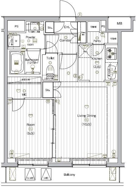 3階の間取り図