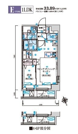 8階の間取り図