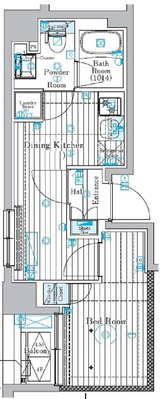 6階の間取り図