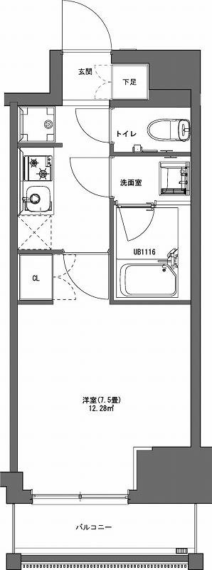 6階の間取り図