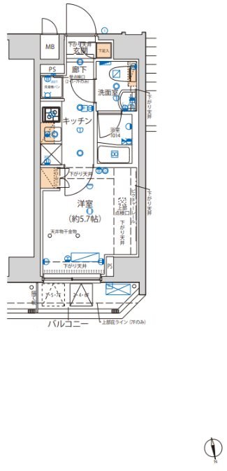 4階の間取り図