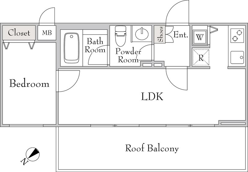 4階の間取り図