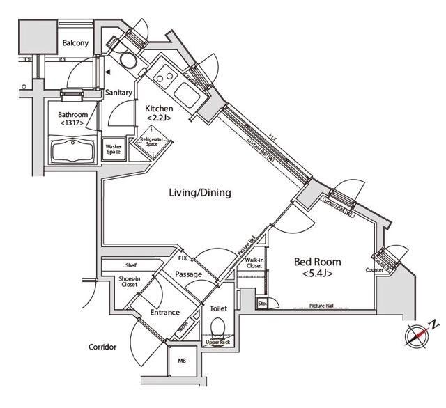 7階の間取り図