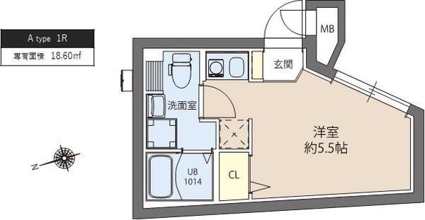 1階の間取り図
