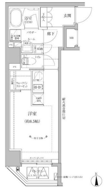 2階の間取り図