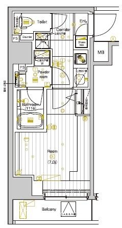 4階の間取り図