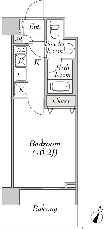 4階の間取り図