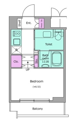 2階の間取り図