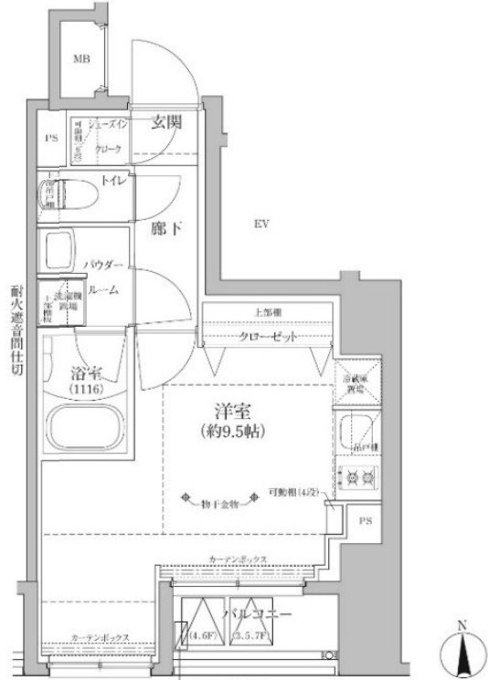 7階の間取り図