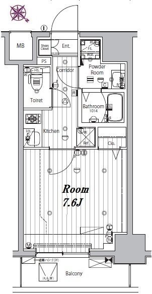 7階の間取り図