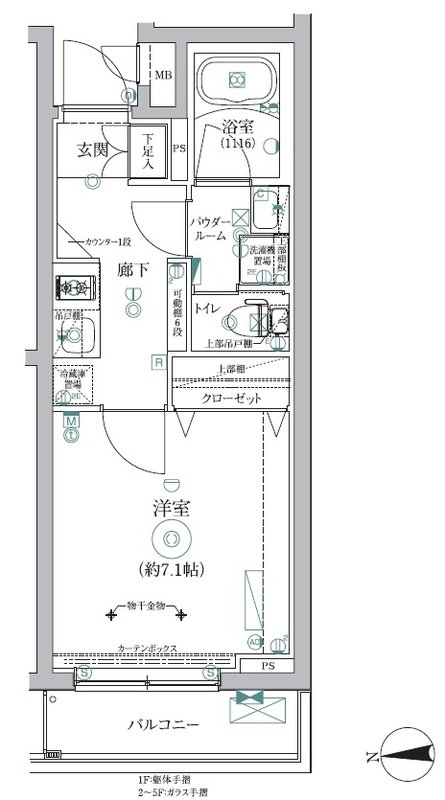 1階の間取り図