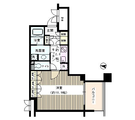 6階の間取り図