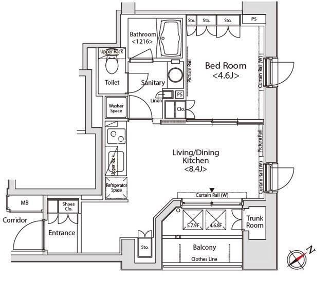 7階の間取り図