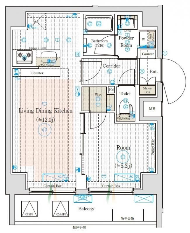 4階の間取り図